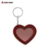 Llavero Colgante Creativo Personalizado Hecho a Mano DIY Portatarjetas Corazón Llavero Colgante Corazón de Cuero Portatarjeta de Acceso con Forma de Corazón