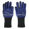 Resistentes a Altas Temperaturas Silicona Horno Barbacoa Anti-quemaduras Horno Microondas Resistente al Desgaste Cable Aislante Prepoxy Retardante de Llama Barbacoa Guantes Ignífugos