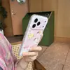 Diseño de animal de dibujos animados a cuadros de lunares adecuado para funda de teléfono Apple 18 Pro Max iPhone 17 lindo 16