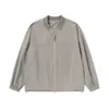 MAGMANS Marca Japonesa Retro de Moda Chaqueta Casual para Hombre Holgada Versátil Sin Cuello Chaqueta de Trabajo Top JK9508