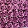 Fábrica de Origen Flor de Jabón de Tres Capas con Base Cabeza de Flor Rosa Simulada Flor de Agua Flor de San Valentín Cabeza de Flor Preservada