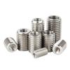 Acero inoxidable 304 tuerca de rosca interna y externa manguito de conversión de rosca funda de rosca de tornillo rosca de tornillo de paso directo interno y externo