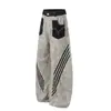 Calça jeans casual patchwork com estampa de leopardo estilo americano para homens e mulheres, novo design de verão 2026, jeans largo e curvo solto