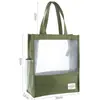 Bolsa de malha especial para exame Bolsa de ombro único Bolsa de tutor Bolsa com zíper Arquivo A4 Dados Malha transparente Grande capacidade