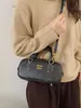 Bolsa de Mão Quadrada Pequena Boston para Mulheres, Nova Tendência Coreana de Moda de Alto Padrão com Textura, Vendida em Larga Escala Transfronteiriça, Bolsa Transversal