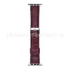 Patrón de Bambú Piel Sintética Hebilla Samsung Correa de Cuero 38/40/41mm Adecuado para Apple iWatch Reloj Venta al por Mayor