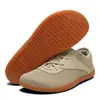 Zapatos de Punta Ancha, Zapatos Descalzos de Suela Blanda, Zapatos Deportivos Fitness para Levantamiento de Pesas Sueltos y Cómodos, Transpirables Antideslizantes Casuales de Tejido Volador, Ligeros