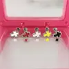Brinco Stud Colorido com Glitter Gotas de Óleo Cruzado Osso da Orelha Aço Titânio Moda Luxo Leve Versátil Rosca Ins Stud Plano