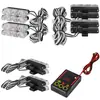 Luz de Rejilla de Coche Clip de Control Remoto Luz de Advertencia de Parpadeo Rojo y Azul Multimodo Strobe Apertura de Carretera Uno a Cuatro 3LED