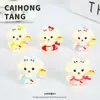 Enfeites de Resina Fofo Esquadrão de Gatinhos e Cachorrinhos Desenho Animado Criativo 3D Acessórios DIY Decorações de Mesa Pingentes Fofos
