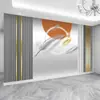 2026 Nuevo Moderno Lujo Ligero Arte de Línea Mural Patrón de Mármol Fondo de TV Pared Papel Tapiz Sala de Estar Sofá Cubierta de Pared