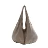Bolsa Tote Grande Capacidade Estilo Preguiçoso Coreana para Mulheres Outono Inicial Roupas de Trabalho Diárias Casual Relaxada Ombro Único Bolsa de Axila