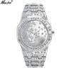 Relojes de la marca MISSFOX explosiones de comercio exterior Europa y Estados Unidos gran moda estrellas creativas Relojes de diamantes para hombre