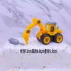 Decoración de Pastel Excavadora Bulldozer Excavadora Vehículo de Construcción Excavadora Infantil Señal de Bloqueo Vial Señal de Tráfico Decoración