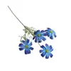 Materiales de Flores Artificiales Serie Azul para Decoraciones de Pasillos de Salones de Bodas, Decoraciones de Techos de Bodas, Flores Falsas, Flores Artificiales al por Mayor