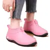 Botas de Lluvia Cómodas de Princesa Zapatos de Lluvia Bajos Estilo Pastoral de Moda Estilo Europeo y Americano Estudiante Ligeros Modernos Engrosados