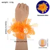 Amazon Cross-Border Halloween Flor de Pulso Fluorescente Festa de Feriado Fantasia Adereço para Foto Crânio Abóbora Pulseira Flor