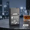 Novo porta-cigarros recarregável com isqueiro, design integrado, resistente à pressão, à prova de umidade, tampa flip magnética, capacidade super grande para 20 cigarros, pacote masculino