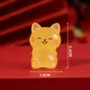 Micro-Paisaje Gato de la Suerte Luminoso Creativo Accesorios DIY Pequeños Adornos de Resina Bolsa Sorpresa Accesorios Pequeños Adornos de Decoración para Coche