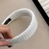 Diadema de Lana de Color Sólido Romboidal de Estilo Coreano para Mujer, Sencilla, de Presión Superior para la Parte Alta del Cráneo, Accesorio para el Cabello que Combina con Todo para Otoño e Invierno