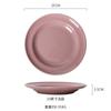 Prato bowl roxo taro combinação doméstica Prato de alta aparência prato de servir prato bowl francês conjunto de louças tigela de cerâmica tigela de sopa