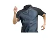 Camiseta de Manga Corta de Color Sólido para Hombre, de Secado Rápido, con Media Cremallera y Cuello Alto, Elástica, Transpirable, Casual, Delgado