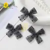 Estilo Ins Malla Puntos Lazo Grande DIY Hecho a Mano Accesorios para el Cabello Zapatos Calcetines Bolsas Accesorios de Vestimenta Accesorios