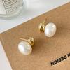 Pendientes de perlas del mismo estilo Yang Caiyu, elegantes y atmosféricos, con diseño de nicho ligero y lujoso, pendientes únicos.