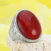 Nuevas Joyas Tiktok de Estilo Europeo y Americano para Hombres y Mujeres, Anillos Clásicos Retro y Dominantes para Pareja, Joyería Simple de Lujo Ligero Japonesa y Coreana con Piedras Preciosas