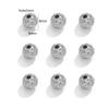 Cuentas de Textura de Acero Inoxidable que Conservan el Color DIY Acero Titanio 18K Cuentas Perforadas Cuentas Tubo Cuentas Pasantes Accesorios de Joyería Hechos a Mano en Stock