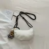 Bolso de Lona para Empanadas de Diseño de Nicho, Bolso de Axila Estilo Coreano de Celebridad de Internet, Bolso de Media Luna, Bolso Ligero Casual para Hombro Cruzado para Mujer