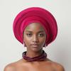 Nuevo Producto Transfronterizo Más Vendido de Amazon: Sombrero Elegante con Pañuelo para Boda Nigeriana