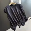 2026 Camiseta sin mangas de Tencel y Lino Estilo Chino Cuello Redondo Color Sólido Versátil Top Pequeño Venta al por Mayor N5ET83010