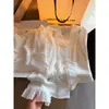Pijama de satén de seda helada con ribete de encaje estilo francés de lujo ligero para mujer, conjunto de ropa de casa de manga larga y pantalón largo, novedad primavera y otoño 2026
