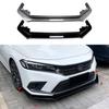 Adequado para Honda Civic Civic 11 geração 2021 + pára-choque dianteiro lábio dianteiro pá dianteira decoração exterior modificação