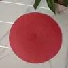 Conjunto de 38CM de Tapete Redondo para Refeição Tapete de Mesa Tapete para Refeição Resistente ao Calor Tapete Anti-Queimadura