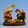 Set de belén de dibujos animados religioso, suministro exclusivo transfronterizo desde la fábrica de origen, adornos de estatuas de artesanía de resina, admite personalización