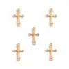 Venda Quente Transfronteiriça Liga de Metal Multicor Pingente de Cruz Acessórios para Joias DIY Pulseira Chaveiro Pingente de Brinco T112