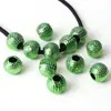 Cor Metálica de Natal Cor de Galvanoplastia UV Resistente à Cor Grande Furo Bola de Amora Frutas Redondas Contas DIY Artesanal Corrente de Celular Acessórios