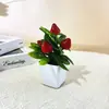 Bonsái de Fruta Artificial de Espuma Grande Transfronterizo Nuevo Año Decoración para el Hogar Sala de Estar Granadas Falsas Cerezas Adornos en Maceta