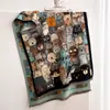 Bufanda de Imitación Cachemir Estilo Pintura al Óleo Vintage Nueva Otoño/Invierno 2026 para Mujer, Calentador de Cuello Chal Jacquard Versátil de Alta Gama al por Mayor
