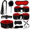 Set de bondage de peluche, set de bondage alternativo, set de diez piezas, set de ocho piezas, set de siete piezas, set de cuerda de algodón y esposas de nailon