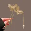 Nuevo Pasador de Pelo con Borla Doble Mariposa Estilo Chino para Mujer, Único y Genial, Pasador de Estilo Nacional de Gama Alta, Exquisito Accesorio para el Cabello Retro de Nicho