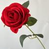 Decoração de casamento de estilo europeu de flanela rosa flores artificiais amarradas à mão Dia dos Namorados arranjo de flores tiro adereços hand-held flores falsas