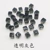 Cubo Acrílico 10mm Dados Brillantes Cubo de Plástico Transparente Cuadrado Colorido Juego de Mesa Pieza de Ajedrez