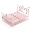 Cama de ferro espessada reforçada simples moderna cama princesa celebridade 1,8m cama de casal nórdica individual 1m cama de ferro