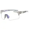 Gafas de Ciclismo de Una Pieza Sin Marco que Cambian de Color, Montañismo, Senderismo, Carrera de Maratón, Gafas a Prueba de Viento, Gafas Deportivas para Exteriores