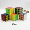 Cubo de Rubik Nivel 3 Mini Llavero Creativo Calcomanía Láser 30Mm5.3Cm 5.7cm Fabricante de Juguetes Venta al por Mayor
