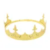 Corona de rey europea y americana tocado de novia diadema barroco vintage diadema corona de cumpleaños accesorios para el cabello de princesa para fiesta