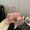 Bolsa Quadrada Pequena da Moda 2026 Inverno Nova Moda Versátil Simples Casual Texturizada Ombro Transversal Bolsa de Mão